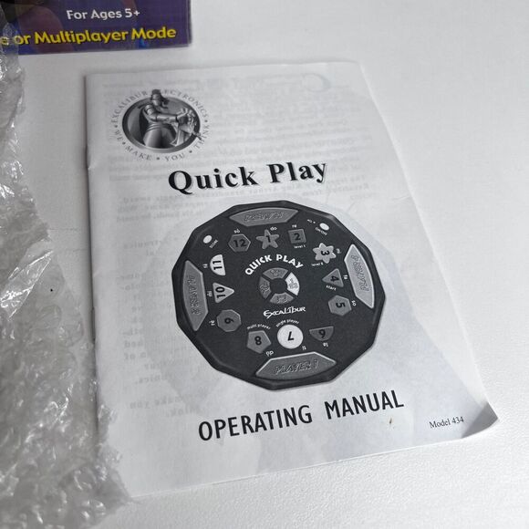 Excalibur Quick Play Electronic Game NEW Shapes Music Colors Numbers Memory - Picture 3 of 10